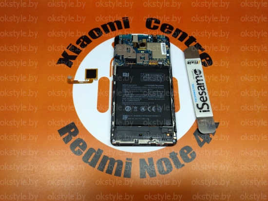 замена сканера отпечатка пальца Xiaomi Redmi Note 4x